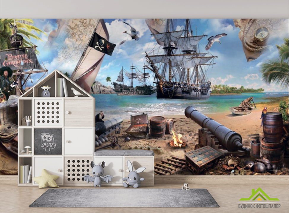 выбрать Фотообои Остров пиратов Фотообои пираты на стену
