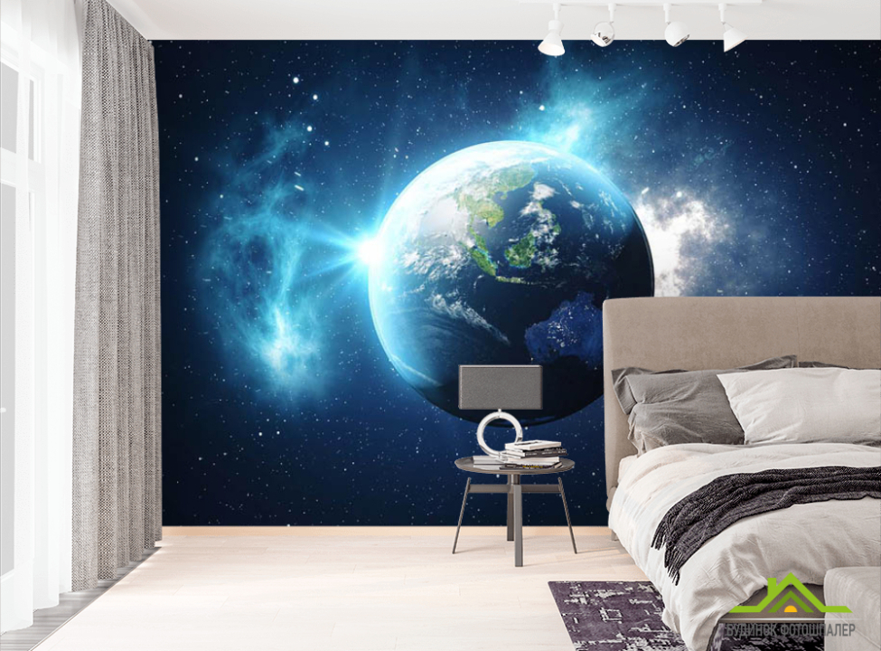 выбрать Фотошпалери Земля в космосі Фотошпалери Космос на стіну
