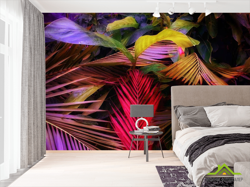 Фотошпалери яскраві листя