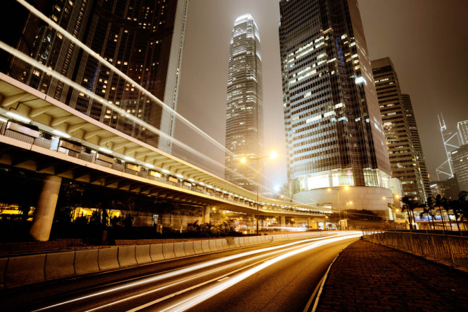 Фотообои Ночной мегаполис