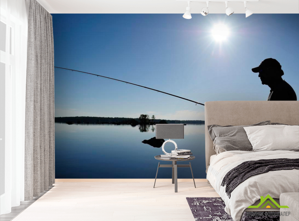 выбрать Фотообои Рыбалка на реке Фотообои Спорт на стену