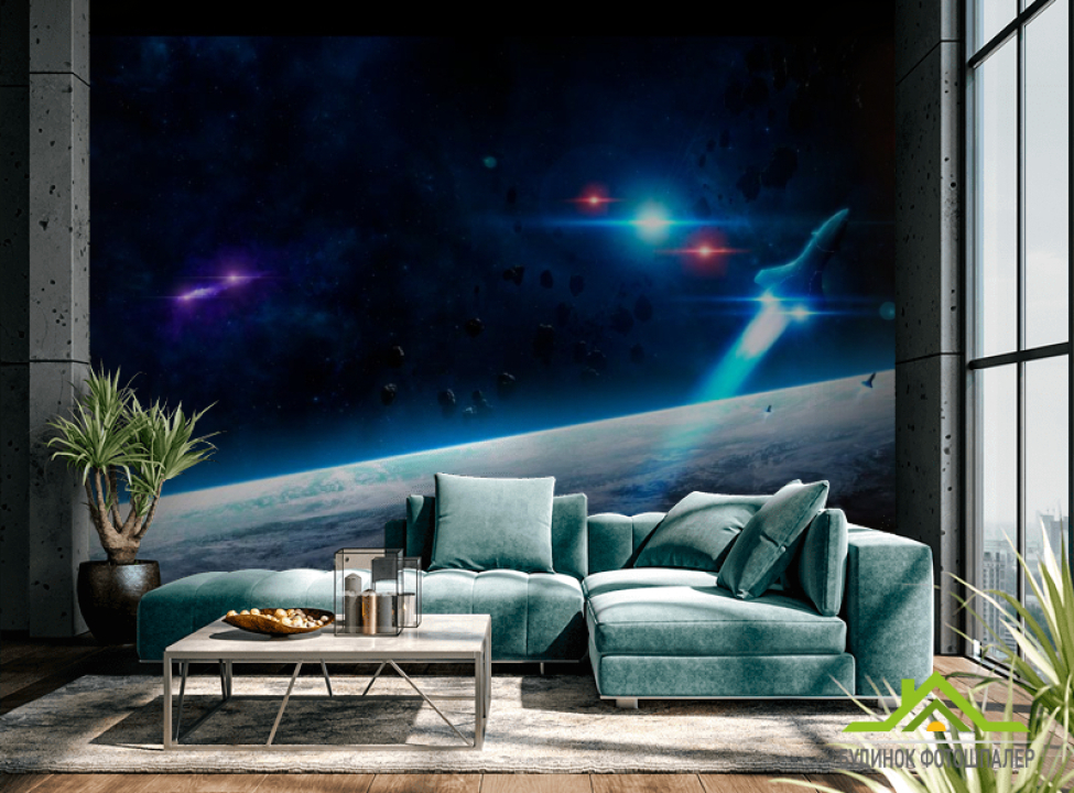 выбрать Фотообои Шатл и астероиды Фотообои Космос на стену