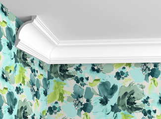 Як клеїти стельовий плінтус на шпалери