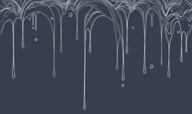 Фотошпалери line art краплі зі стелі
