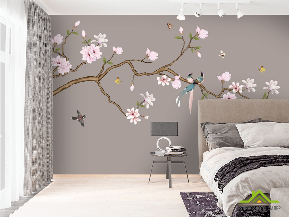 Фотошпалери Веткая в японському стилі