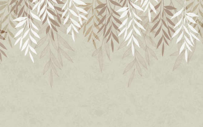 Фотошпалери Векторні листя звисають