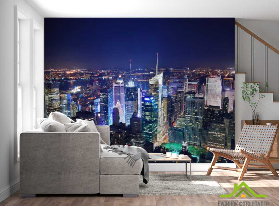 выбрать Фотошпалери вечірній мегаполіс Фотошпалери Місто на стіну