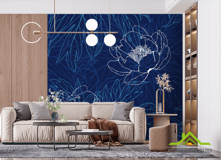 Фотошпалери векторні квіти