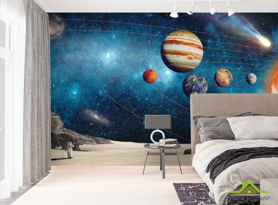 выбрать Фотошпалери космонавти в космосі Фотошпалери Космос на стіну