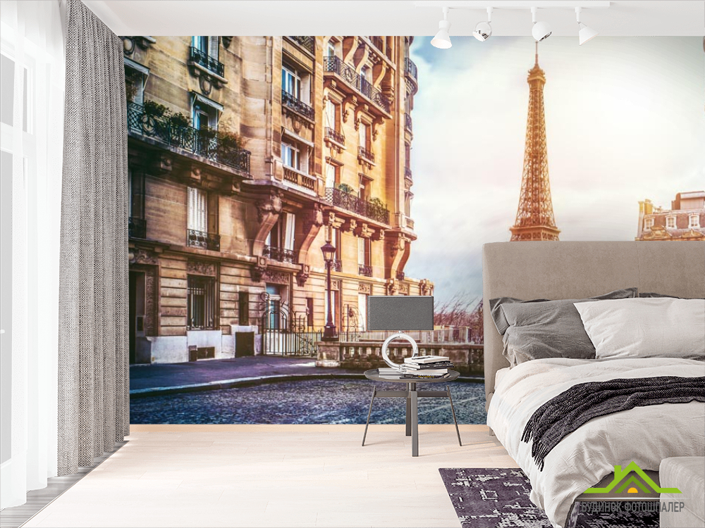 Фотошпалери стара вулиця Парижа