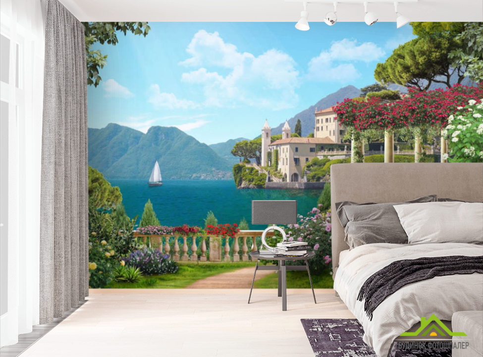 выбрать Фотошпалери Вид на комо Фотошпалери Фрески на стіну