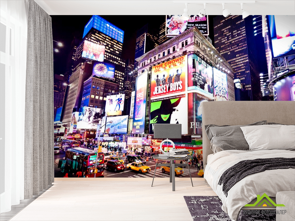 Фотообои Движение ночного города