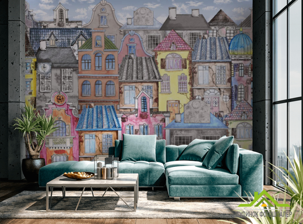 выбрать Фотошпалери в стилі Модерн, дитячі будиночки Фотообої по стилю на стіну