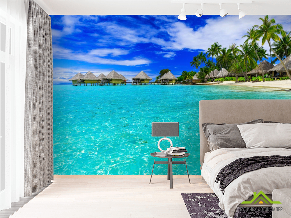 Фотообои Хижины на берегу моря