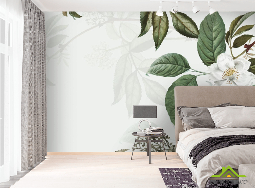 выбрать Фотошпалери Цвітіння яблуні гілка Фотошпалери Квіти на стіну