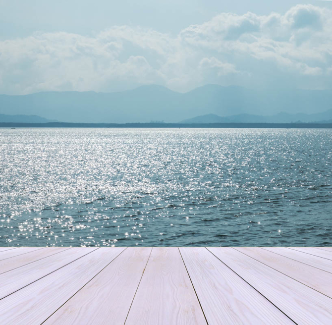 Фотошпалери Вид з тераси на море