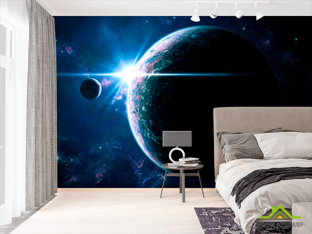 Фотошпалери Земля і сонце