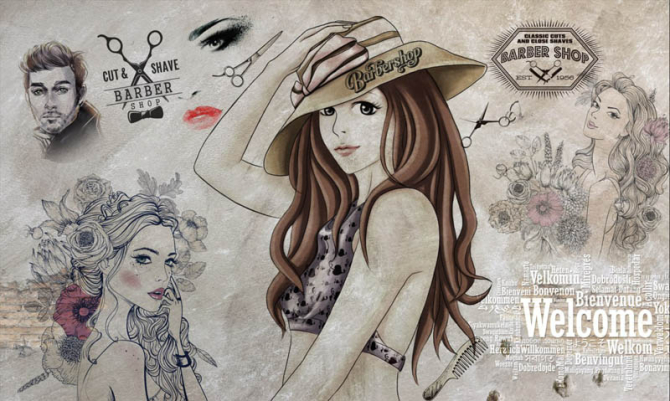 Фотообои Для салона красоты