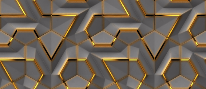 Фотошпалери геометрія сіра золото