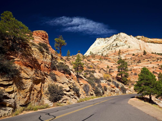 Фотошпалери Дорога, гори