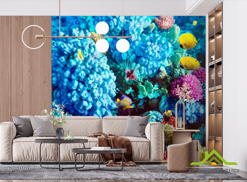 выбрать Фотошпалери Блакитні корали Фотошпалери Риби і море на стіну