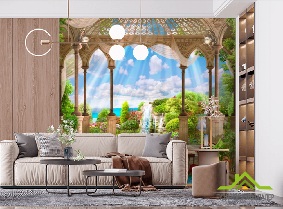 выбрать Фотошпалери Дворик Фотошпалери Фрески на стіну