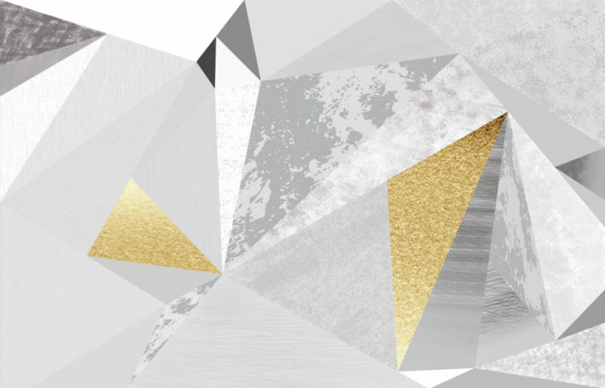 Фотообои Ромбы с золотом