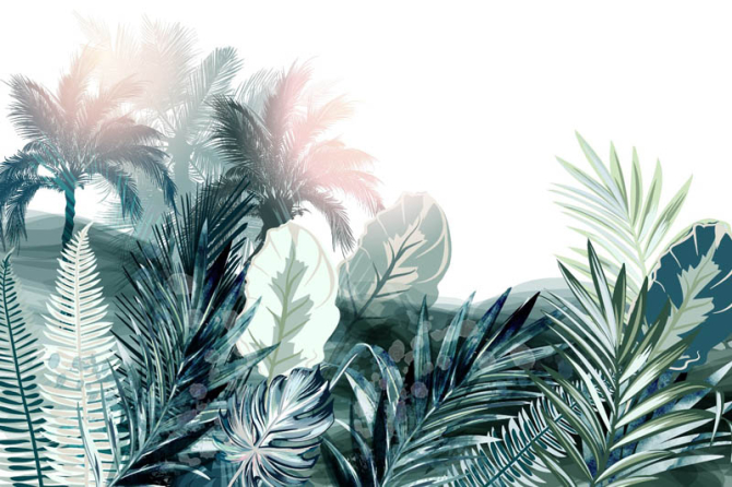 Фотошпалери Тропічні листя