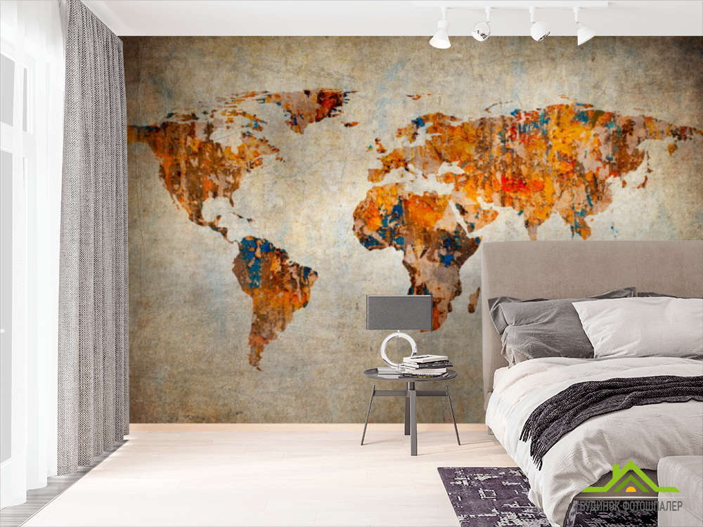 Фотообои Винтажная карта