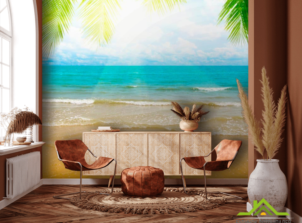 выбрать Фотообои Восход на лазурном пляже Фотообои Пляж на стену