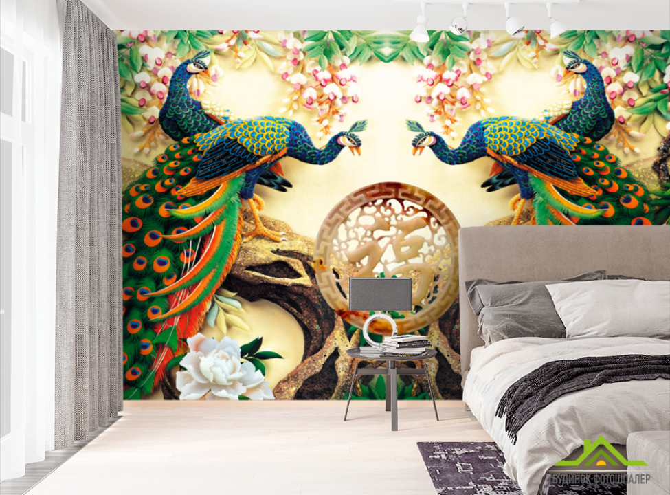 выбрать Фотошпалери Павичі Фотошпалери Східний стиль на стіну