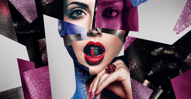 Фотообои Красивая девушка в салон красоты