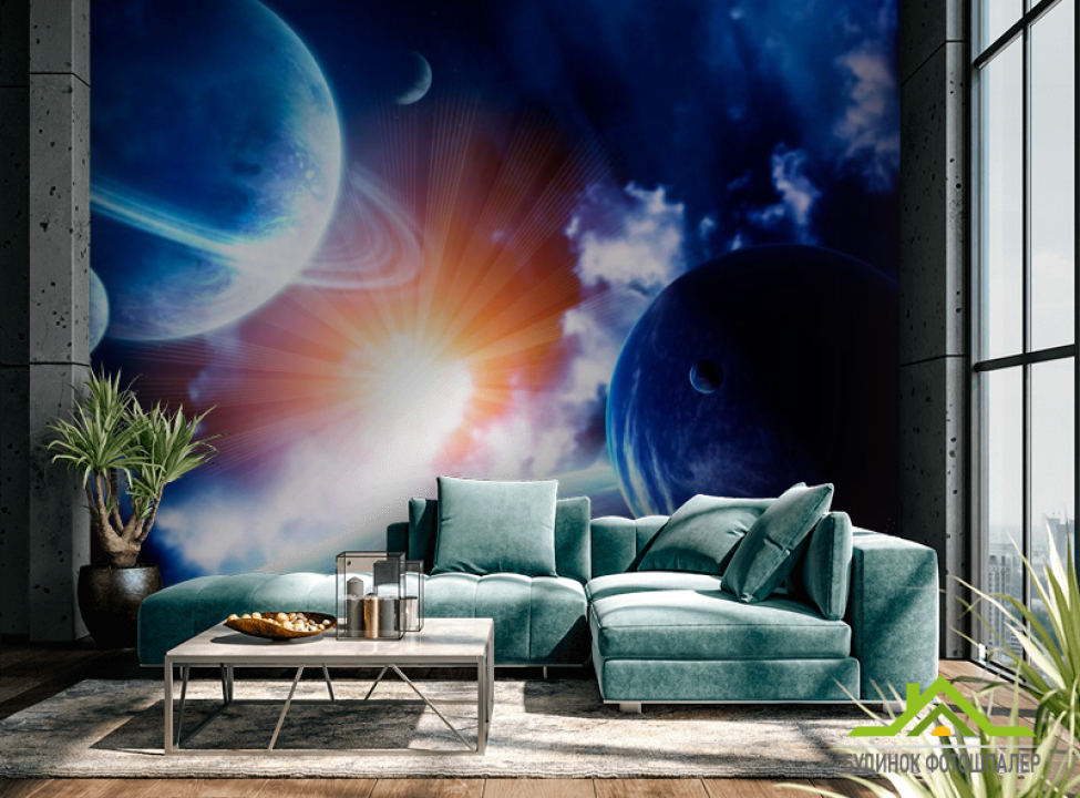 выбрать Фотошпалери Планети Фотошпалери Космос на стіну