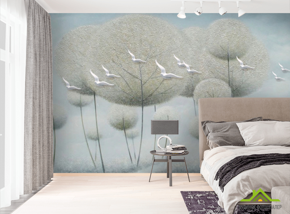 выбрать Фотошпалери Кульбаби ексклюзив Фотошпалери квіти 3d на стіну