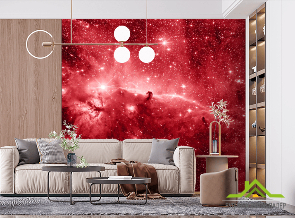 выбрать Фотошпалери червоний космос Фотошпалери Космос на стіну