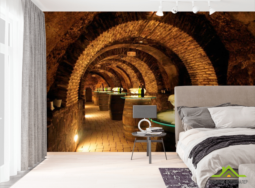 выбрать Фотошпалери Винний льох Фотошпалери Архітектура на стіну