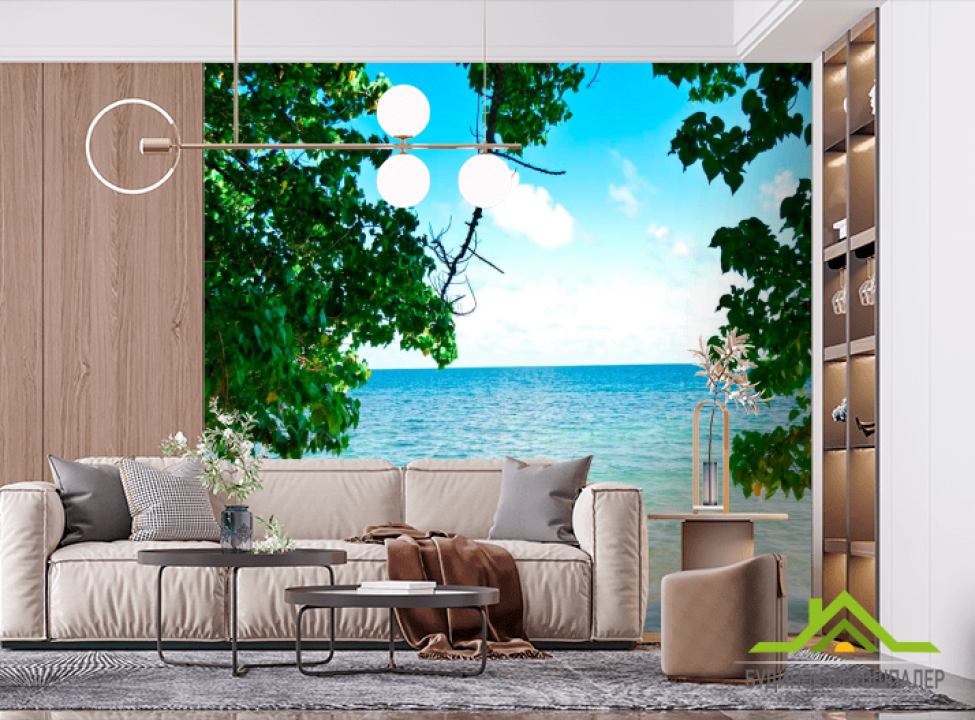 выбрать Фотообои Листва и небо Фотообои Пляж на стену