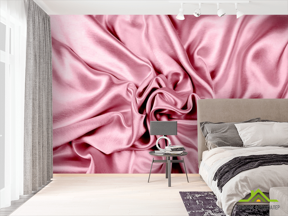 Фотошпалери Рожевий Абстрактний атлас