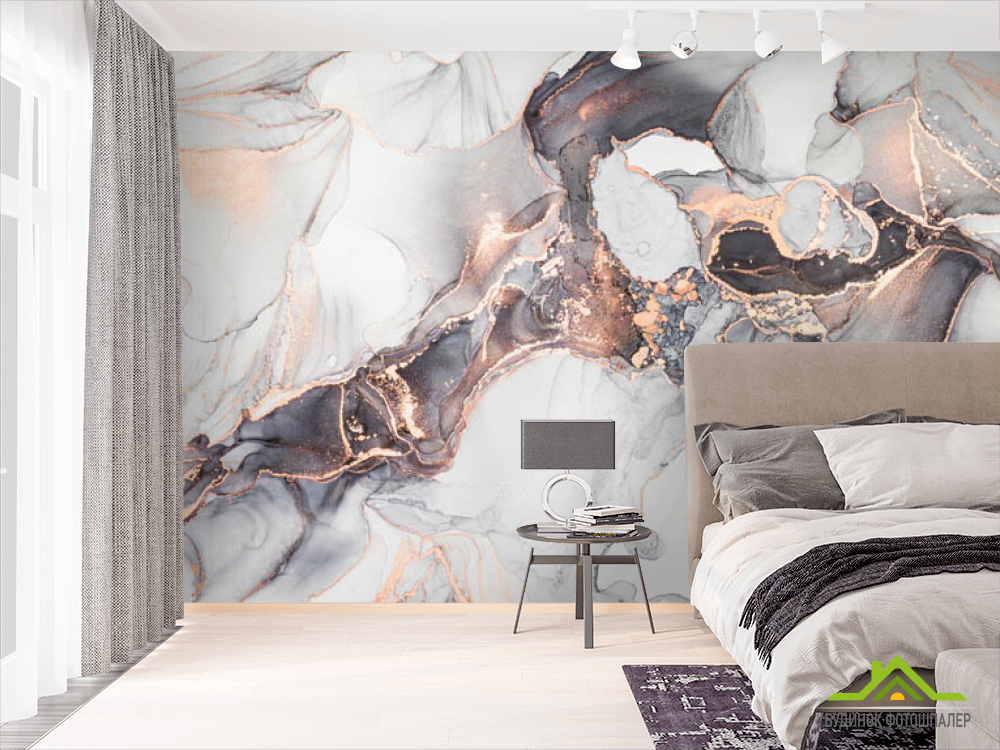 Фотошпалери fluid art мармур