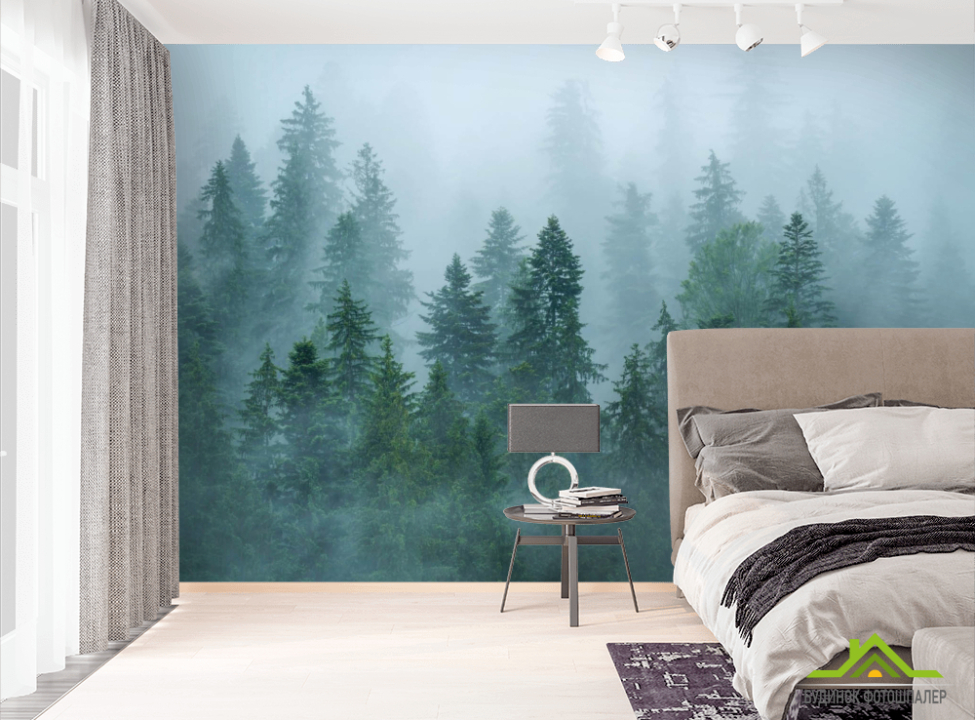 выбрать Фотошпалери Туман над лісом Фотошпалери Природа на стіну