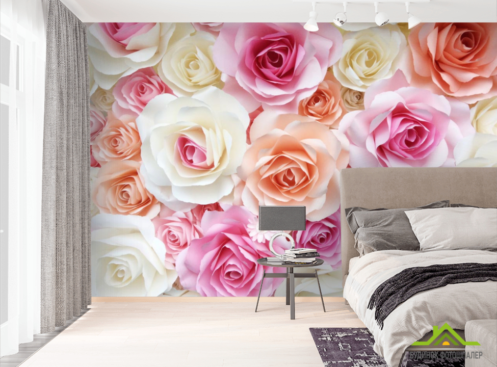 выбрать Фотошпалери троянди ніжних квітів Фотошпалери Троянди на стіну