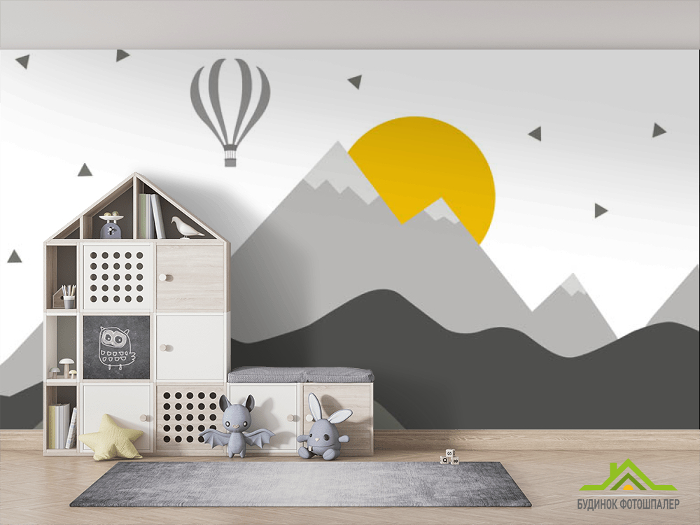 Фотообои Серые горы для детской
