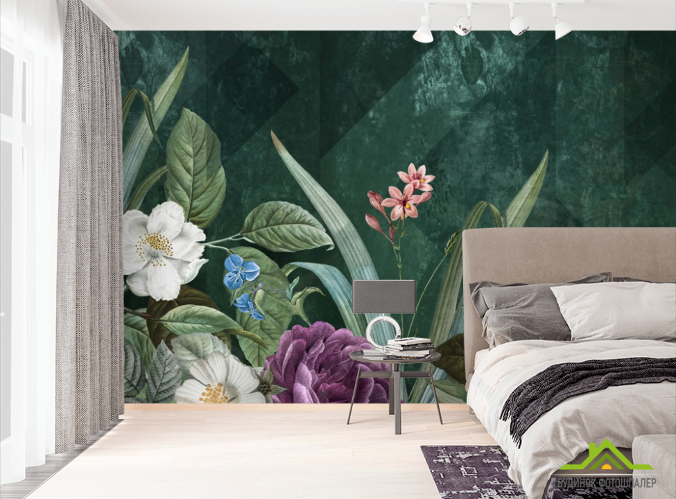выбрать Фотообои Дизайнерские цветы Фотообои Цветы на стену