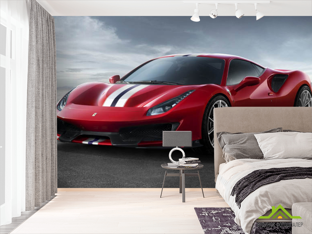 Фотошпалери Червона Ферарі