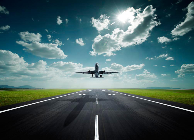 Фотошпалери Зліт літака