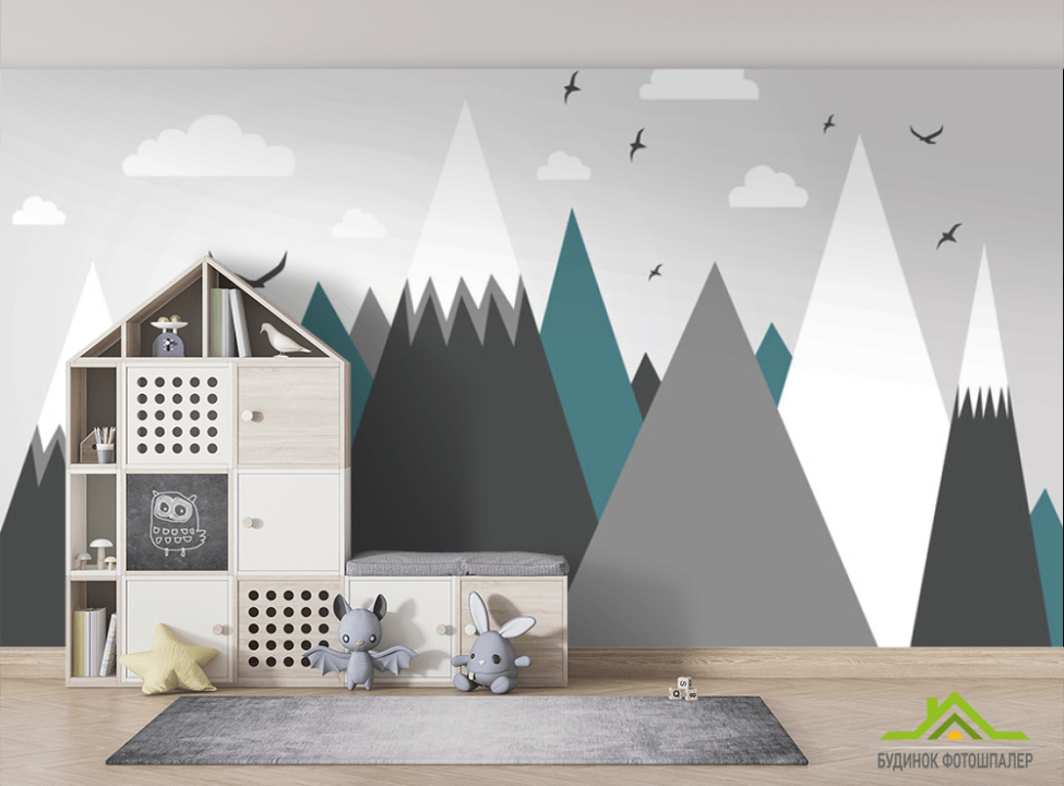 выбрать Фотошпалери Гори для дитячої Фотошпалери Little kids на стіну