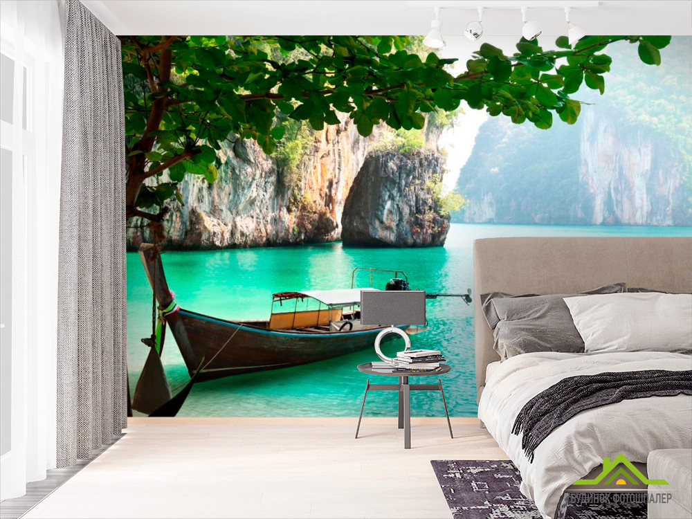 Фотошпалери Човен, берег