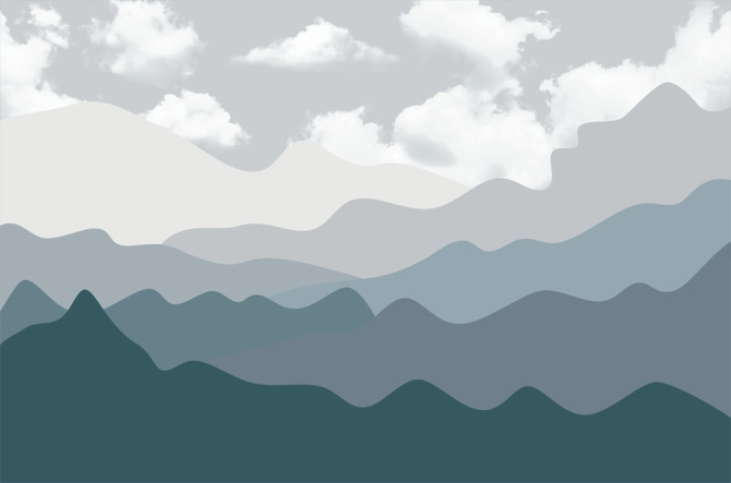 Фотошпалери Сірі гори