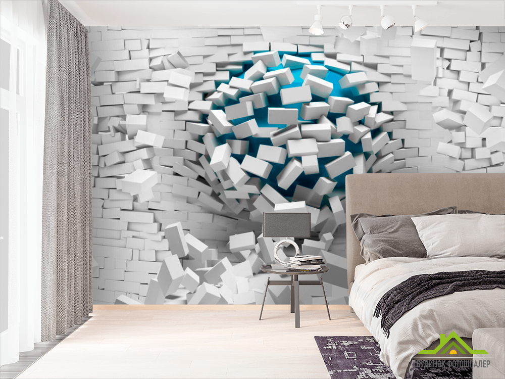 Фотошпалери Куля зі стіни