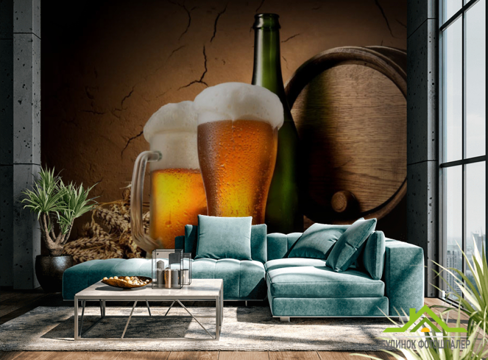 выбрать Фотошпалери бакал пива Фотошпалери різні на стіну